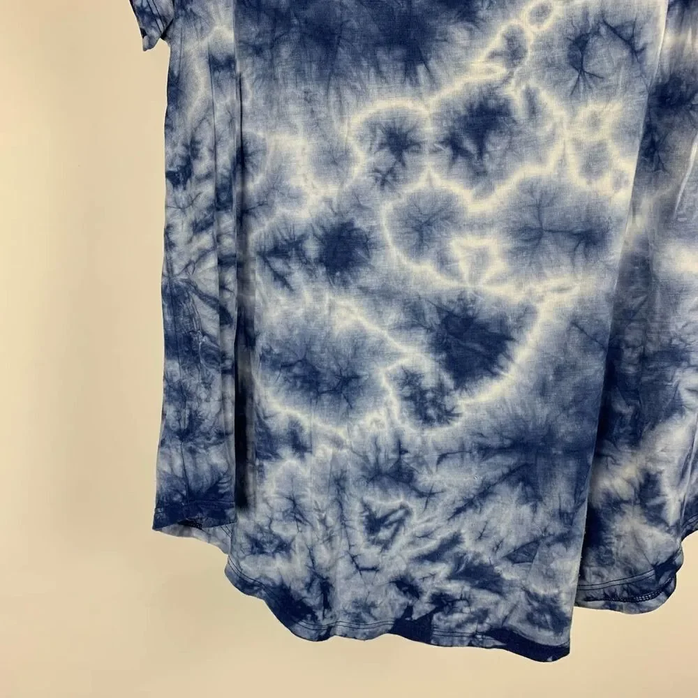 American Eagle Tie Dye V-Neck Tee Small - Picture 4 of 5